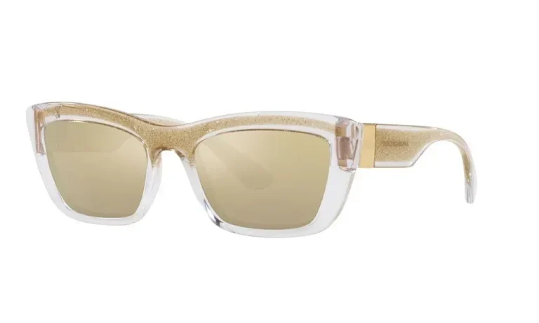 Dolce & Gabbana - Sunglasses Women DG6171 Transparent Gold Glitter 3352V9 54mm