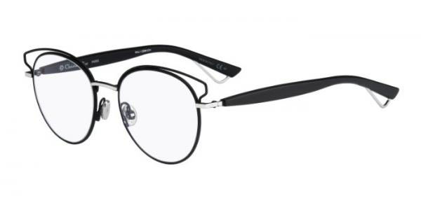 Dior - Eyeglasses women DiorSideralO 8YC Black 51mm