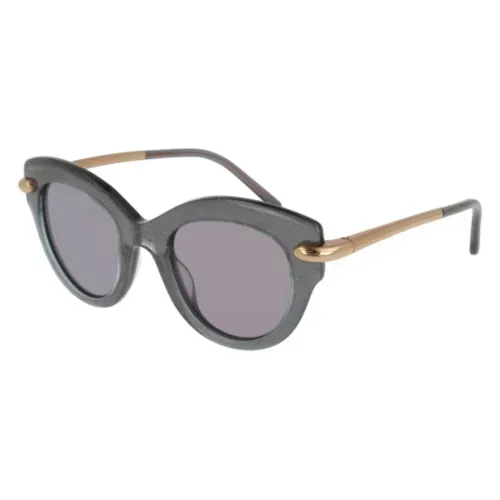 Pomellato - Sunglasses Women PM0022S Light Blue Gold 002 49mm