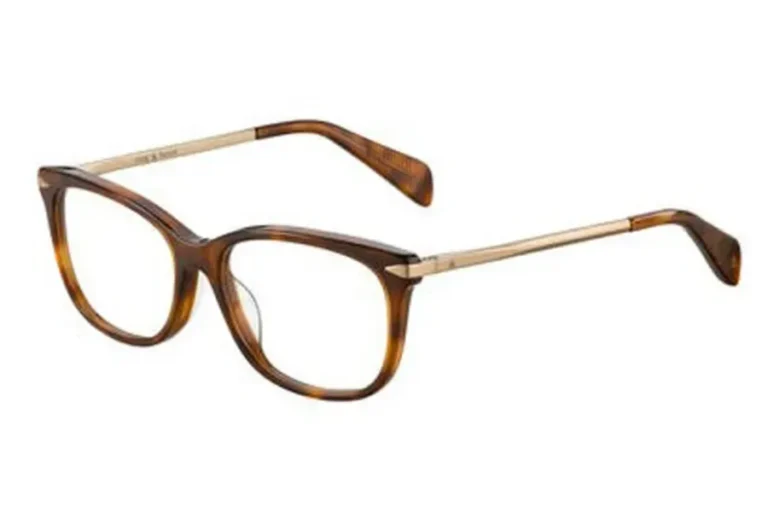 Rag & Bone - Eyeglasses Women RNB3006 Yellow Havana Gold 0Y67 52mm